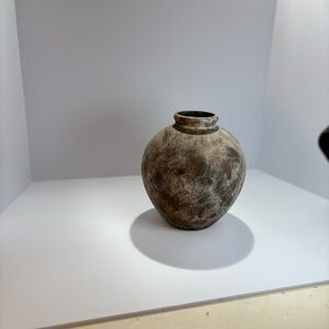 Rustic Brown Ceramic Vase